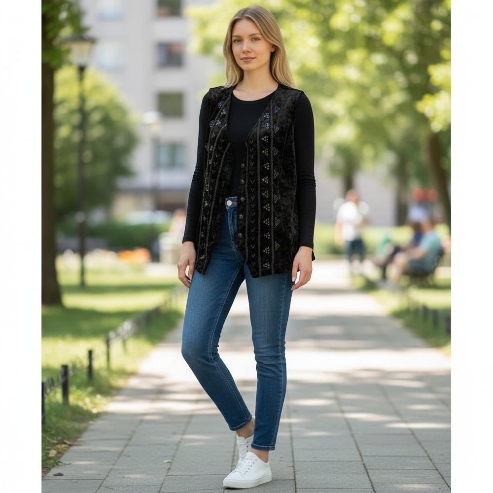 Black Button Down Shirt for Women